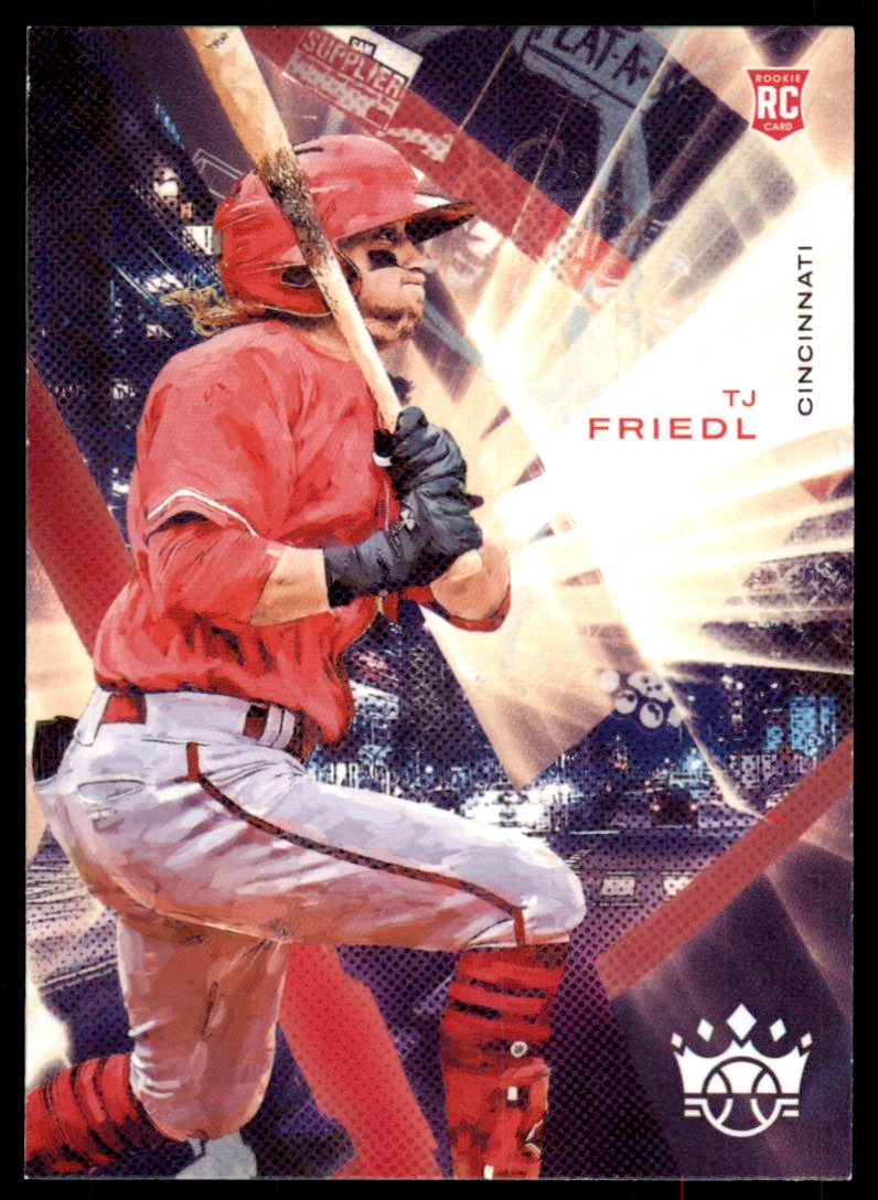 2022 PANINI DIAMOND KINGS BASEBALL TJ FRIEDL ROOKIE CINCINNATI REDS #83