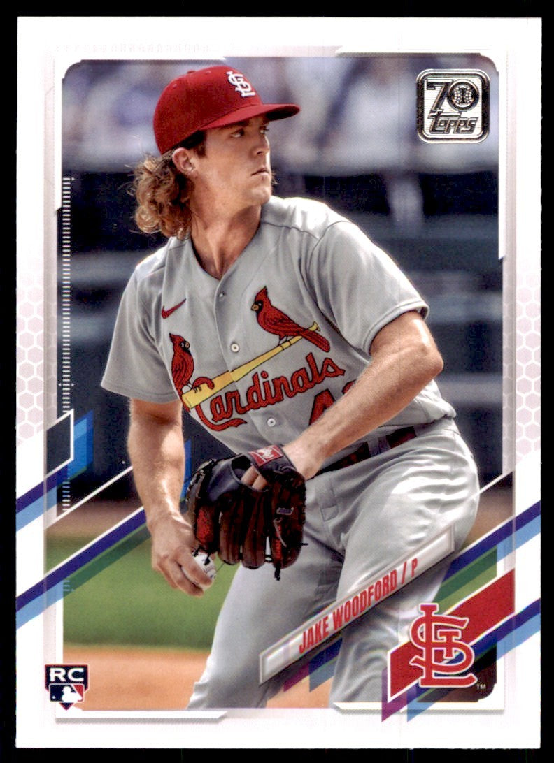 2021 TOPPS JAKE WOODFORD ST. LOUIS CARDINALS #451