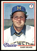 1978 TOPPS GARY BEARE MILWAUKEE BREWERS #516 (103)