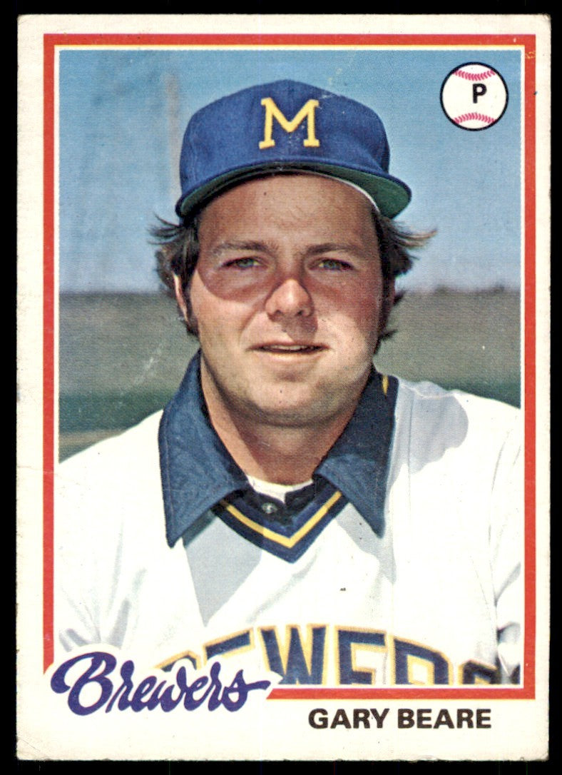 1978 TOPPS GARY BEARE MILWAUKEE BREWERS #516 (103)