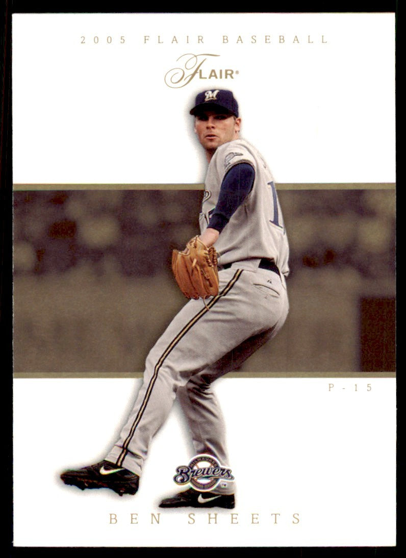 2005 FLAIR BEN SHEETS MILWAUKEE BREWERS #24