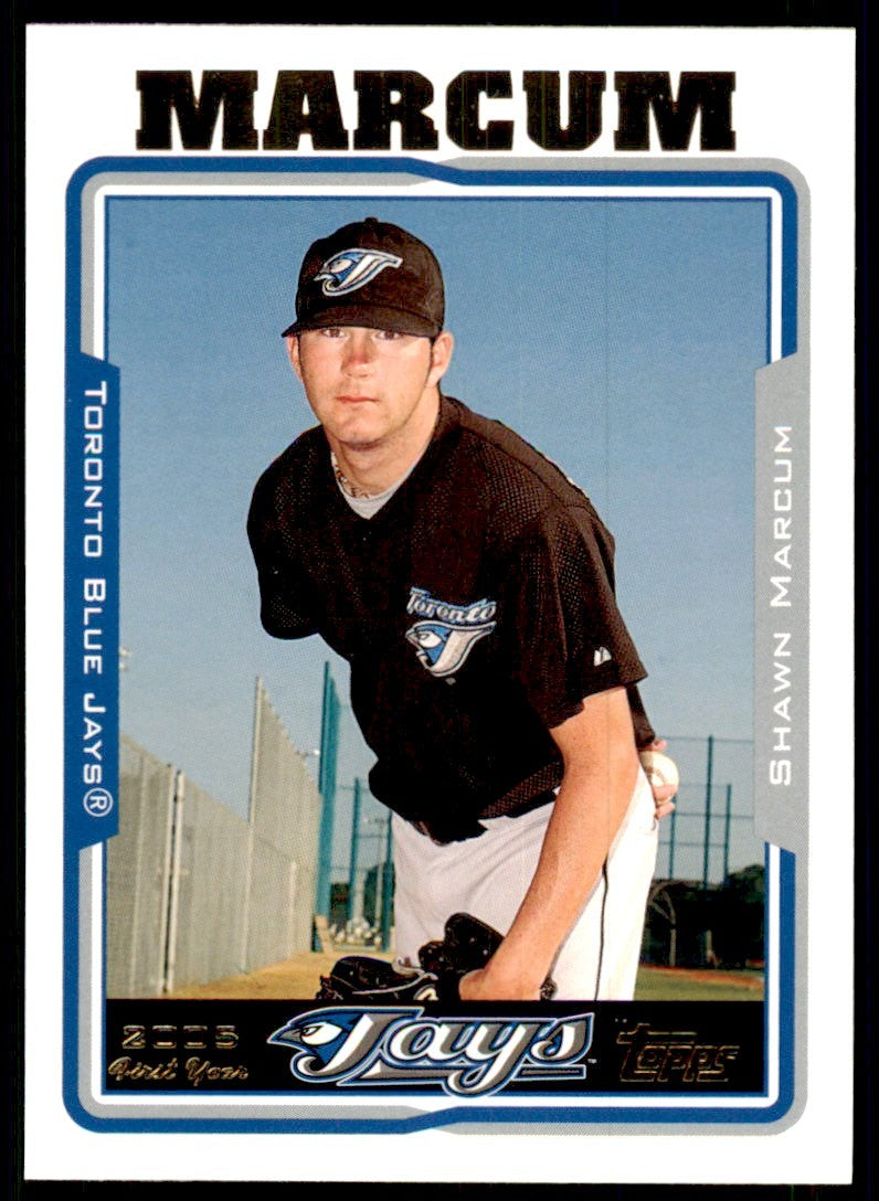 2005 TOPPS UPDATES & HIGHLIGHTS SHAWN MARCUM TORONTO BLUE JAYS #UH270.