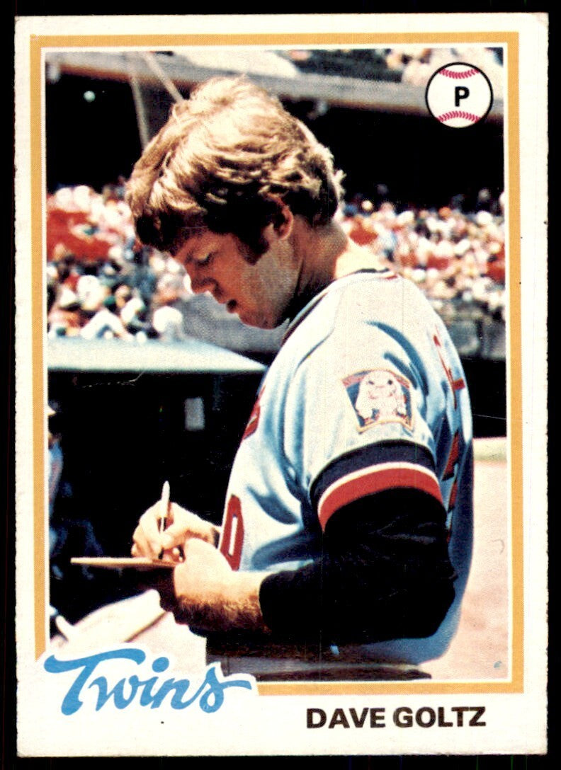 1978 TOPPS DAVE GOLTZ MINNESOTA TWINS #249 (115)