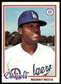 1978 TOPPS MANNY MOTA LOS ANGELES DODGERS #228 (107)