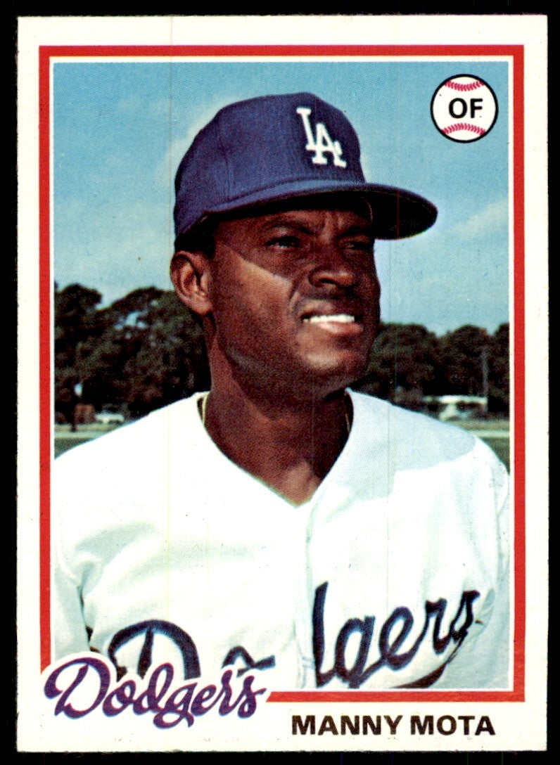 1978 TOPPS MANNY MOTA LOS ANGELES DODGERS #228 (110)