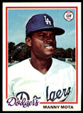 1978 TOPPS MANNY MOTA LOS ANGELES DODGERS #228 (110)