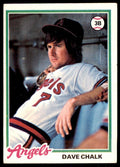 1978 TOPPS DAVE CHALK CALIFORNIA ANGELS #178 (105)