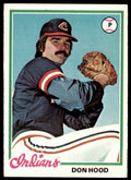 1978 TOPPS DON HOOD 102 CLEVELAND INDIANS #398