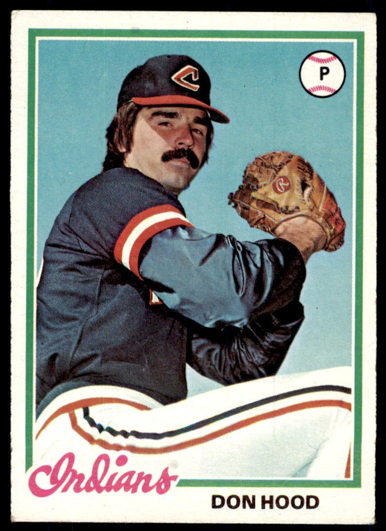 1978 TOPPS DON HOOD 102 CLEVELAND INDIANS #398
