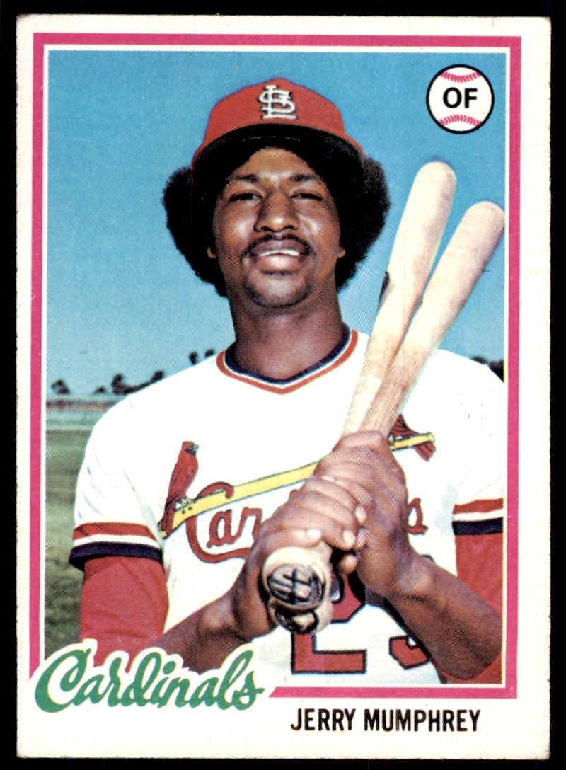 1978 TOPPS. JERRY MUMPHREY 100 ST. LOUIS CARDINALS #452