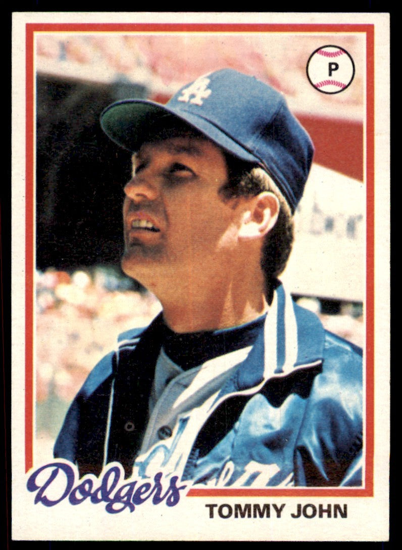 1978 TOPPS* TOMMY JOHN 101. LOS ANGELES DODGERS #375.