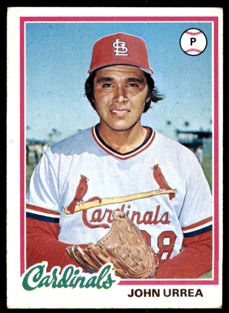 1978 TOPPS JOHN URREA 101 ST. LOUIS CARDINALS #587