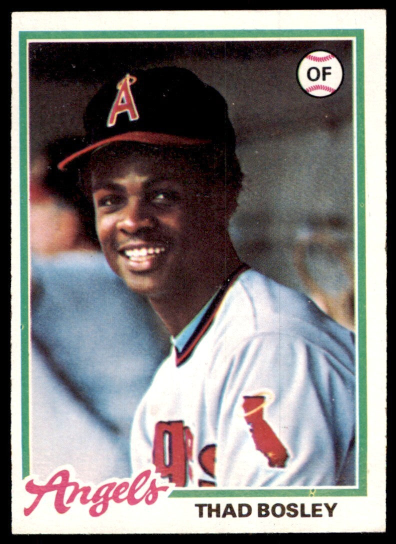 1978 TOPPS THAD BOSLEY 110 CALIFORNIA ANGELS #619