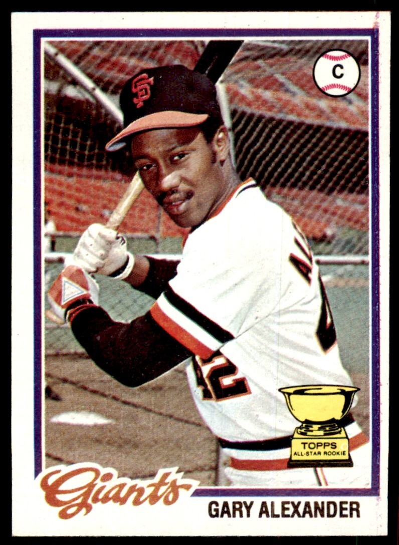 1978 TOPPS GARY ALEXANDER 103 SAN FRANCISCO GIANTS #624