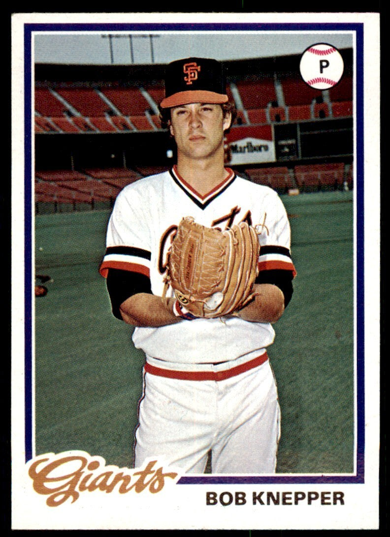 1978 TOPPS BOB KNEPPER 103 SAN FRANCISCO GIANTS #589