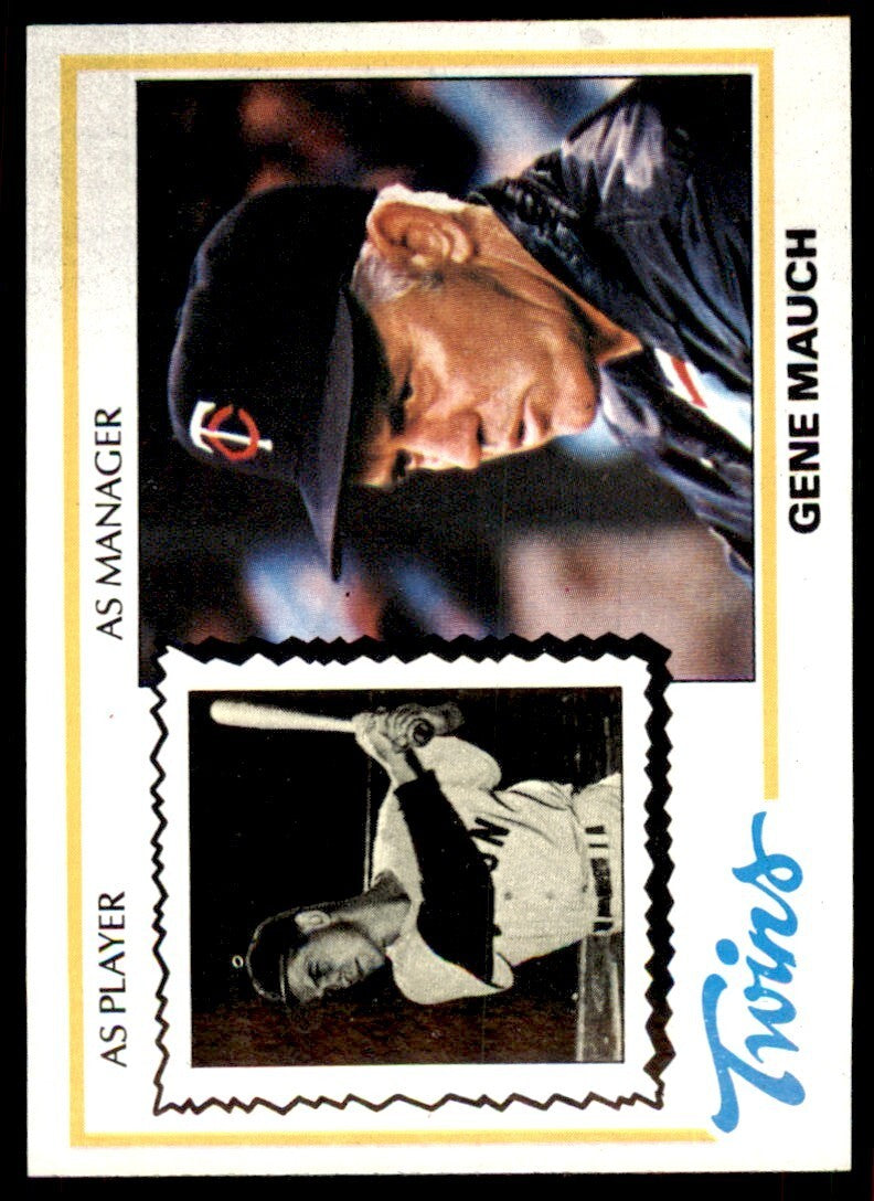 1978 TOPPS GENE MAUCH 105 MINNESOTA TWINS #601