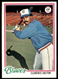 1978 TOPPS CLARENCE GASTON 101 ATLANTA BRAVES #716