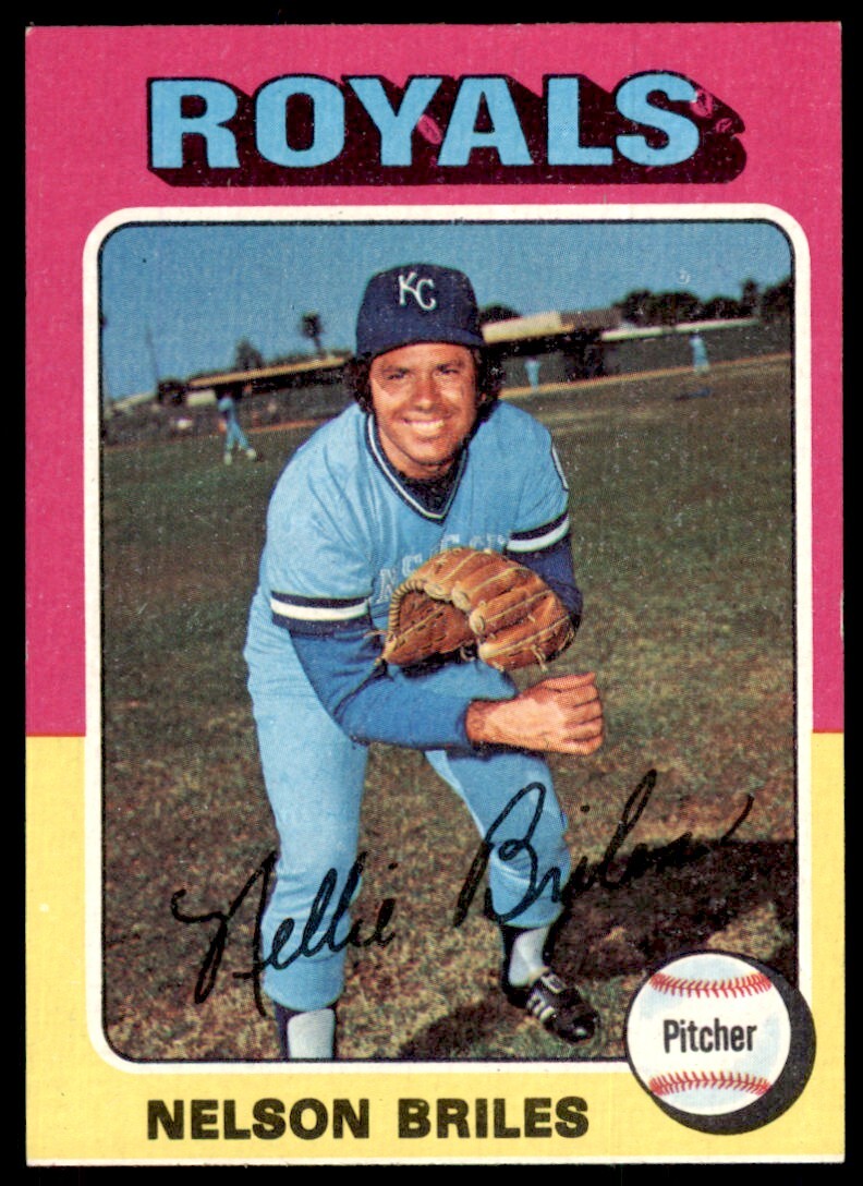 1975 TOPPS: NELSON BRILES KANSAS CITY ROYALS #495