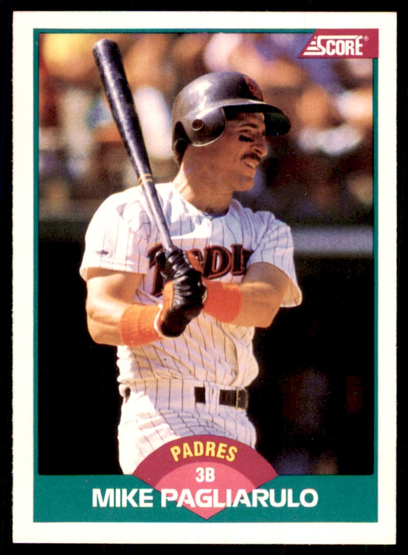 1989 Score Rookie & Traded Mike Pagliarulo San Diego Padres #11T