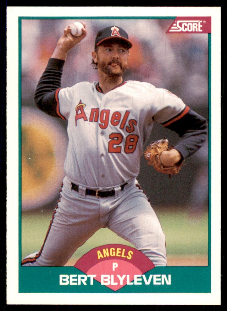 1989 Score Rookie & Traded Bert Blyleven California Angels #17T