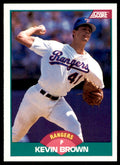 1989 Score Rookie & Traded Kevin Brown Texas Rangers #89T