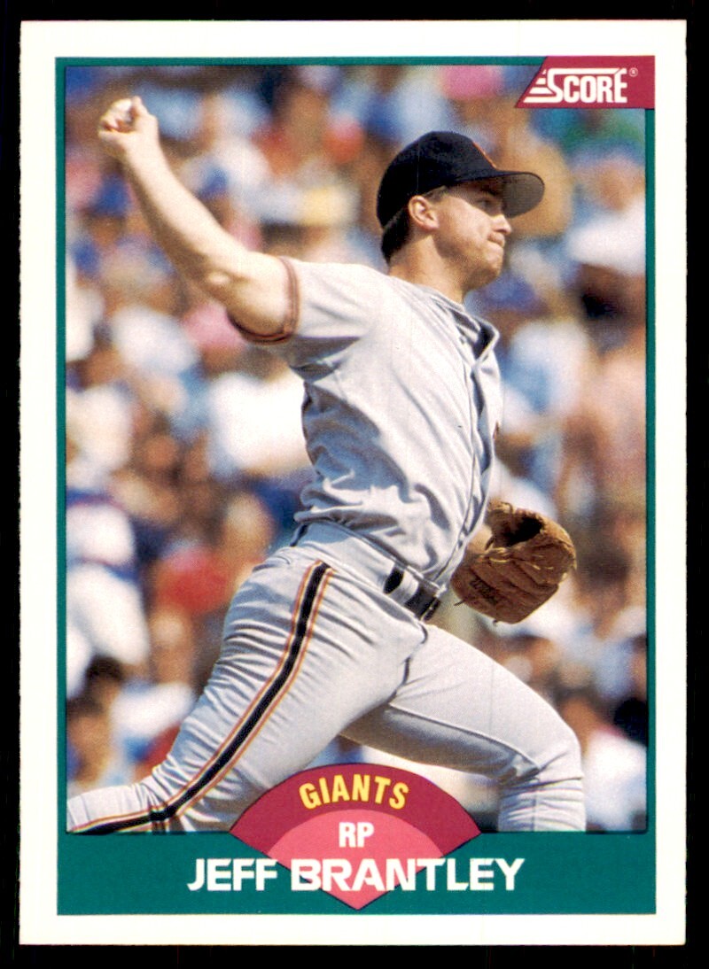 1989 Score Rookie & Traded Jeff Brantley San Francisco Giants #101T