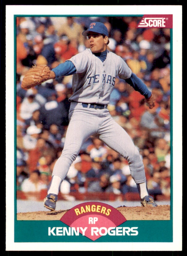 1989 Score Rookie & Traded. Kenny Rogers Texas Rangers #107T