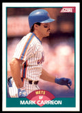 1989 Score Rookie & Traded. Mark Carreon New York Mets #108T