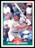 1989 Score Rookie & Traded. Rafael Palmeiro Texas Rangers #1T