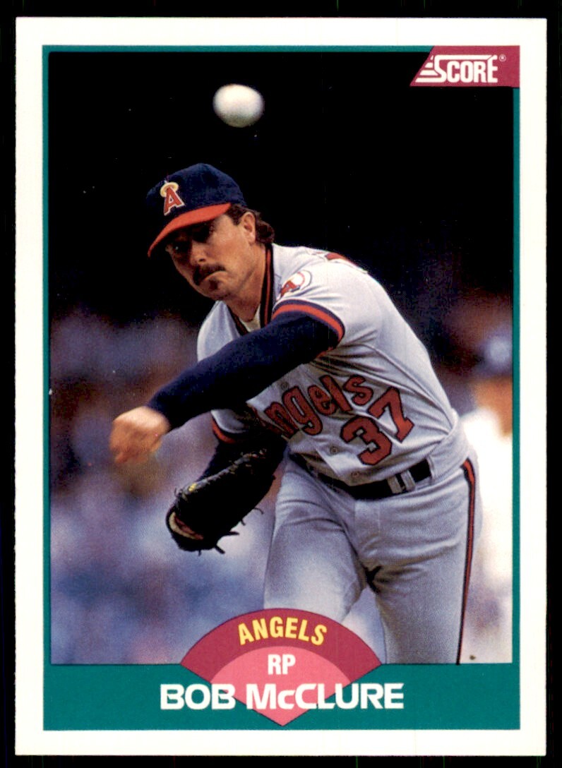 1989 Score Rookie & Traded. Bob McClure California Angels #58T