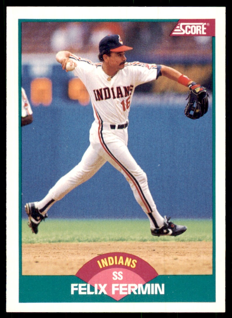 1989 Score Rookie & Traded. Felix Fermin Cleveland Indians #78T