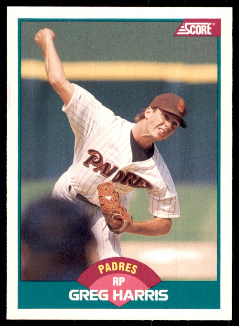 1989 Score Rookie & Traded. Greg Harris San Diego Padres #87T