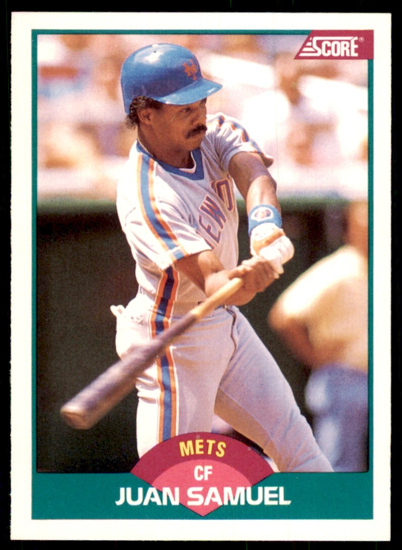 1989 Score Rookie & Traded: Juan Samuel New York Mets #21T