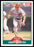 1989 Score Rookie & Traded: Lenny Dykstra Philadelphia Phillies #28T
