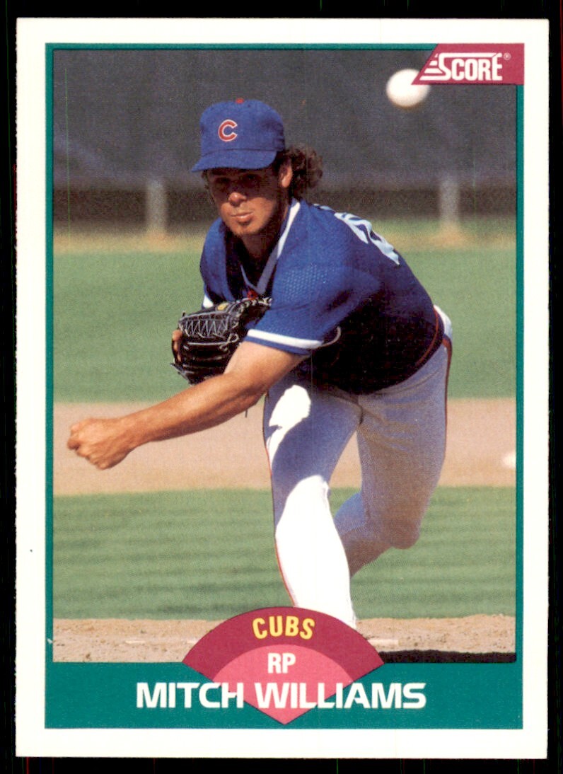 1989 Score Rookie & Traded: Mitch Williams Chicago Cubs #32T