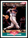 1989 Score Rookie & Traded: Darrell Evans Atlanta Braves #65T