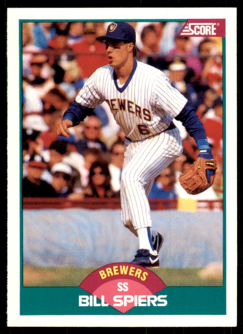 1989 Score Rookie & Traded: Bill Spiers Milwaukee Brewers #82T