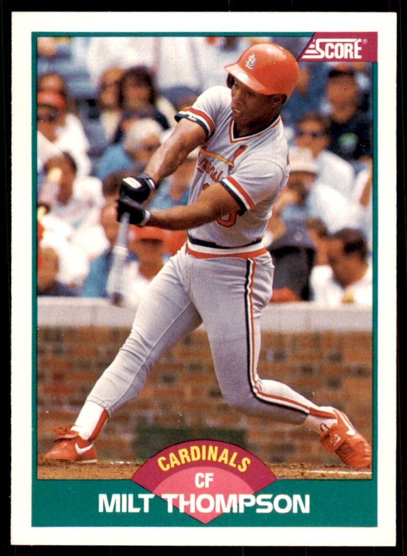 1989 Score Rookie & Traded- Milt Thompson St. Louis Cardinals #45T