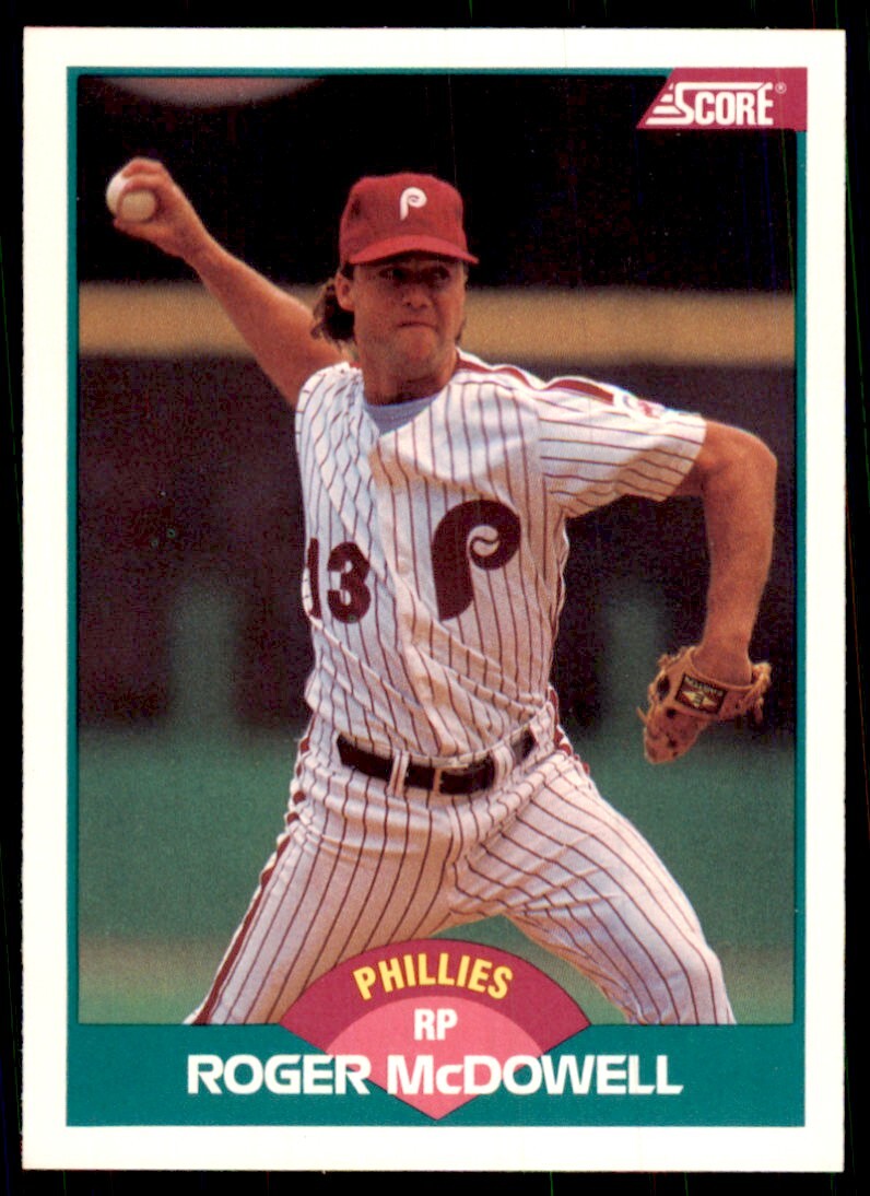 1989 Score Rookie & Traded- Roger McDowell Philadelphia Phillies #53T
