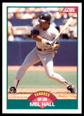 1989 Score Rookie & Traded- Mel Hall New York Yankees #54T