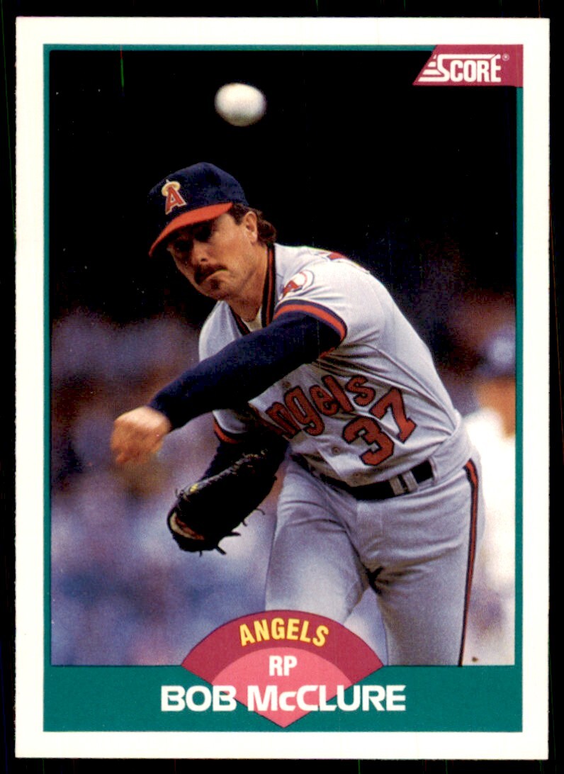 1989 Score Rookie & Traded- Bob McClure California Angels #58T