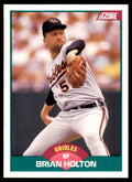 1989 Score Rookie & Traded- Brian Holton Baltimore Orioles #59T