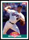 1989 Score Rookie & Traded- Kevin Brown Texas Rangers #89T