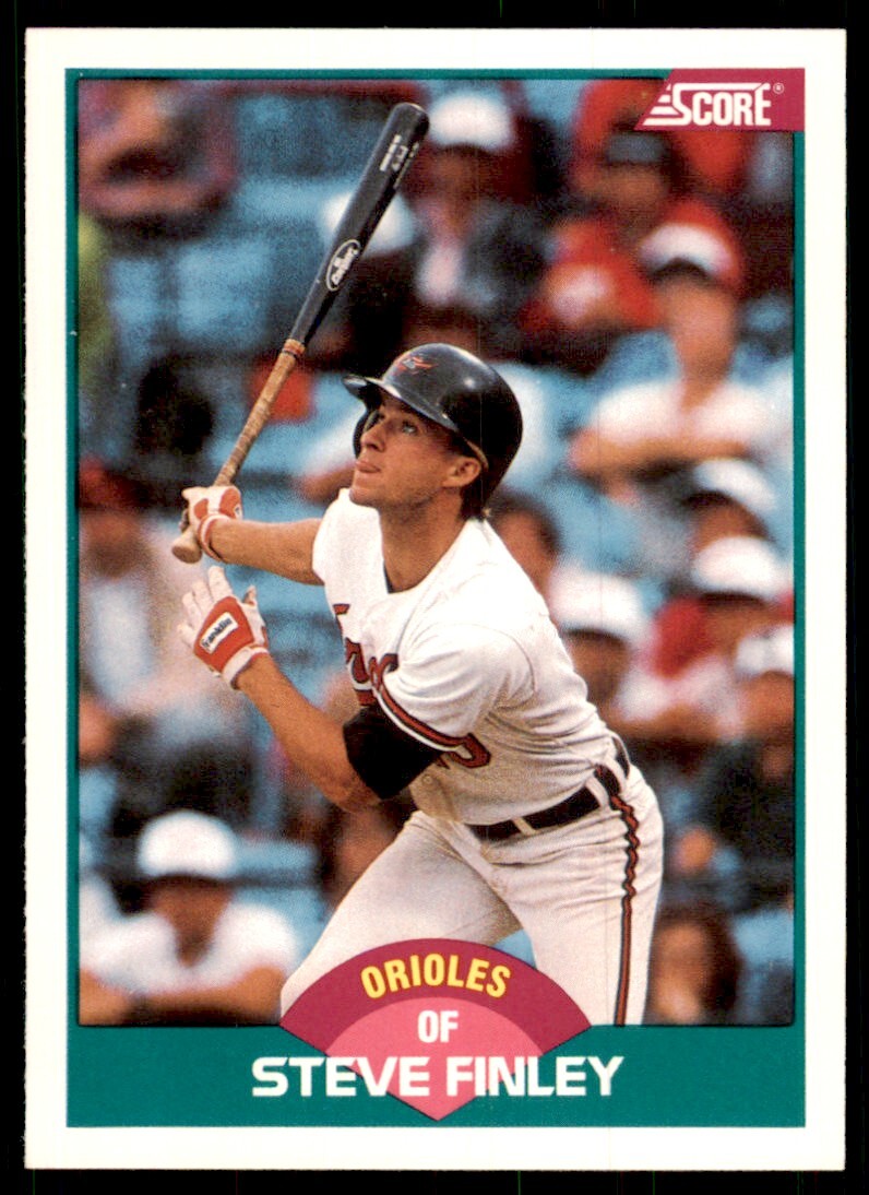 1989 Score Rookie & Traded- Steve Finley Baltimore Orioles #95T