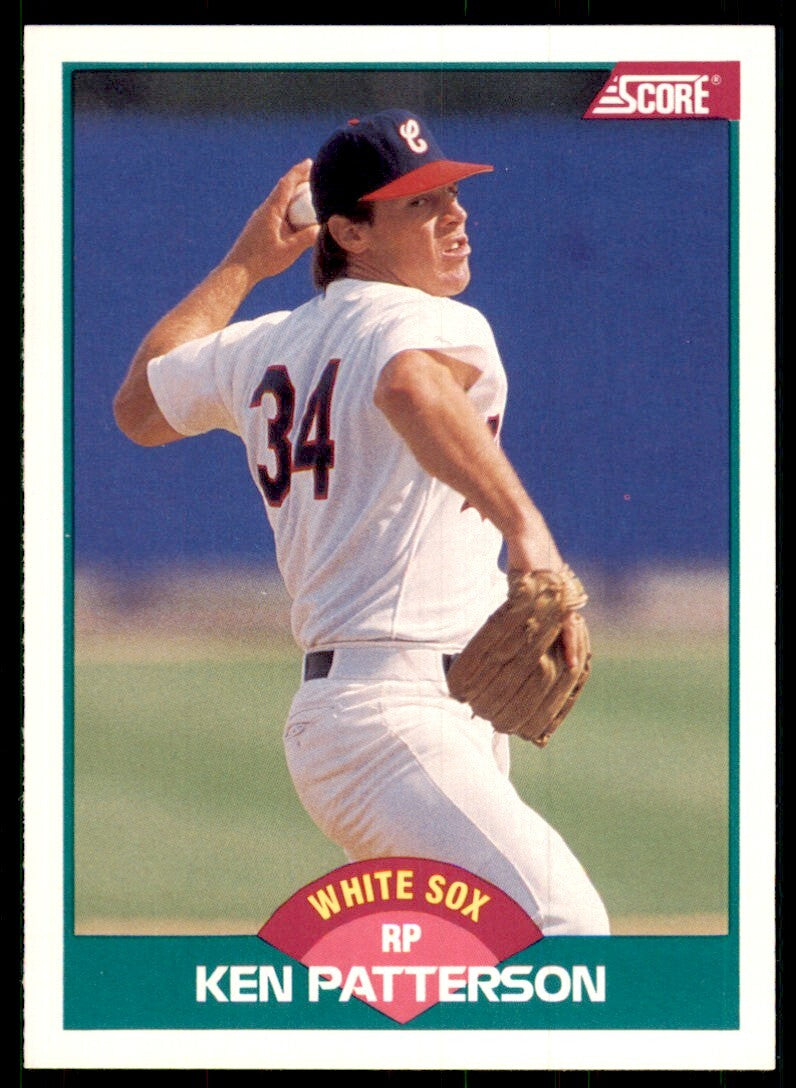 1989 Score Rookie & Traded- Ken Patterson Chicago White Sox #97T