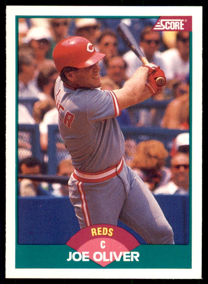 1989 Score Rookie & Traded- Joe Oliver Cincinnati Reds #104T