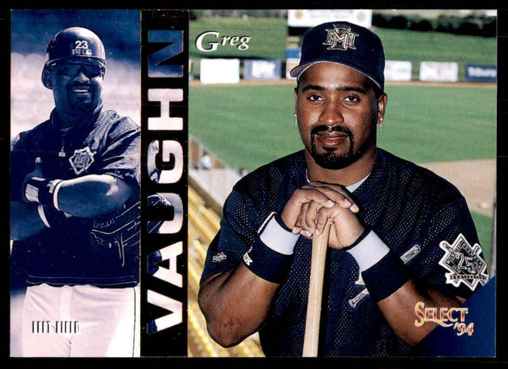 1994 Select Greg Vaughn Milwaukee Brewers #303
