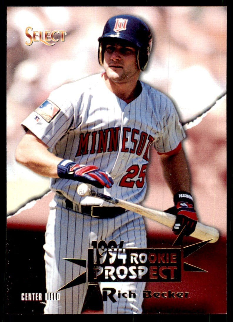 1994 Select Rich Becker Minnesota Twins #390