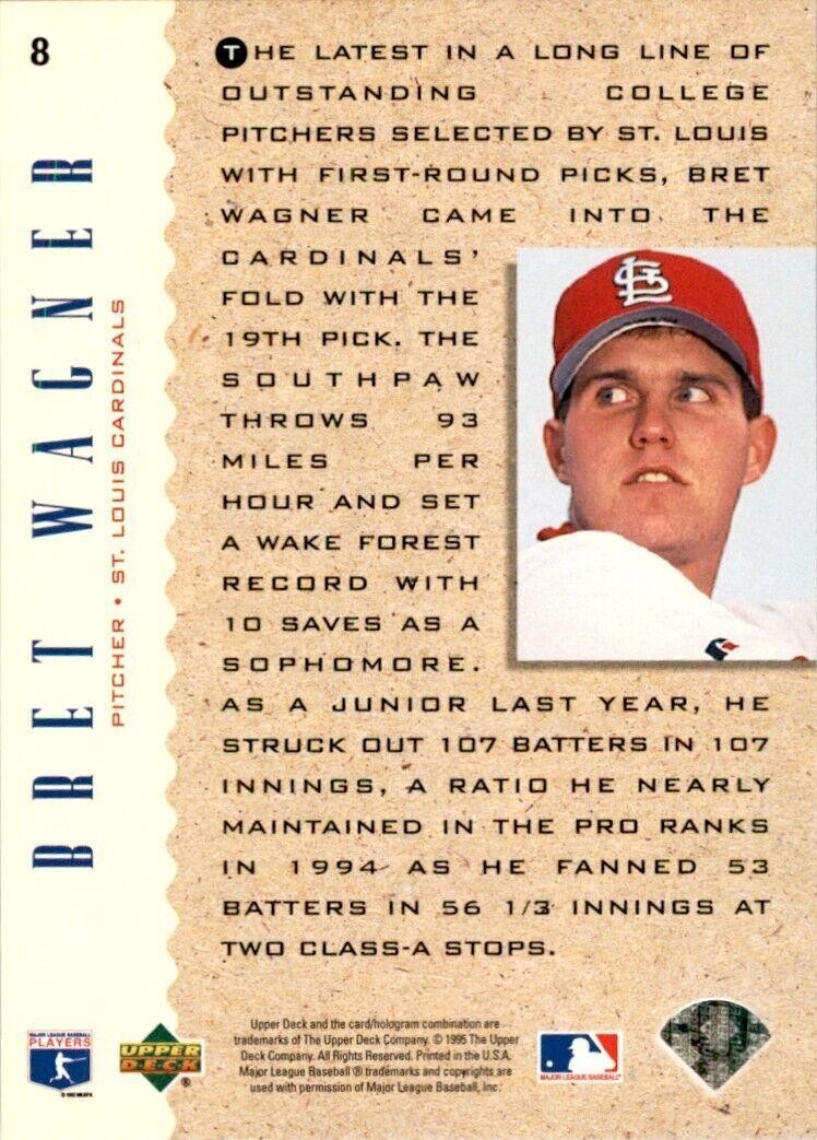 1995 Upper Deck Bret Wagner Baseball Cards #8