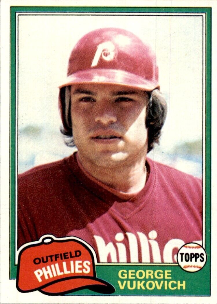 1981 Topps George Vukovich Baseball Cards #598